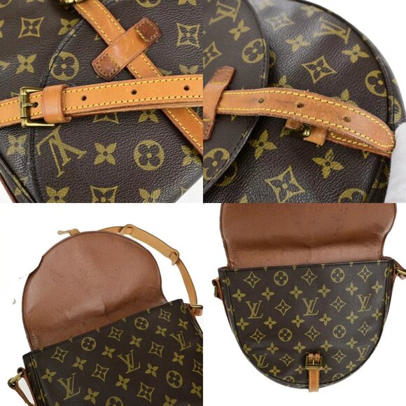 LOUIS VUITTONI Chantilly MM Shoulder Bag Monogram Leather Brown - Picture 7 of 14